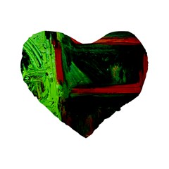 Abandoned Mine 4 Standard 16  Premium Flano Heart Shape Cushions by bestdesignintheworld