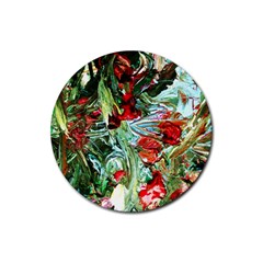 Eden Garden 10 Rubber Round Coaster (4 Pack)  by bestdesignintheworld