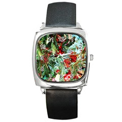 Eden Garden 10 Square Metal Watch by bestdesignintheworld