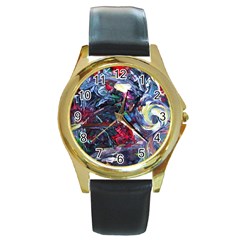 Eden Garden 9 Round Gold Metal Watch by bestdesignintheworld