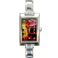 Abandoned Mine 2 Rectangle Italian Charm Watch by bestdesignintheworld