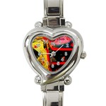 Abandoned Mine 2 Heart Italian Charm Watch Front