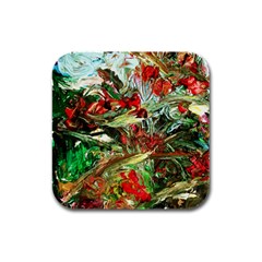 Eden Garden 8 Rubber Square Coaster (4 Pack)  by bestdesignintheworld