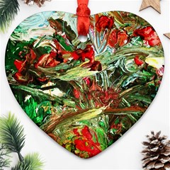 Eden Garden 8 Heart Ornament (two Sides) by bestdesignintheworld