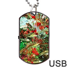 Eden Garden 8 Dog Tag Usb Flash (two Sides) by bestdesignintheworld