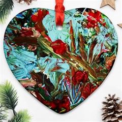 Eden Garden 7 Ornament (heart) by bestdesignintheworld