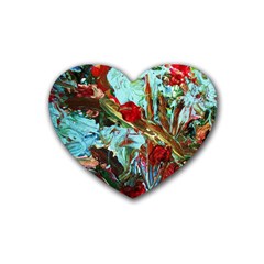 Eden Garden 7 Rubber Coaster (heart)  by bestdesignintheworld