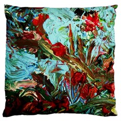 Eden Garden 7 Large Flano Cushion Case (two Sides) by bestdesignintheworld