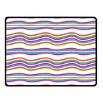 Colorful Wavy Stripes Pattern 7200 Fleece Blanket (Small) 50 x40  Blanket Front