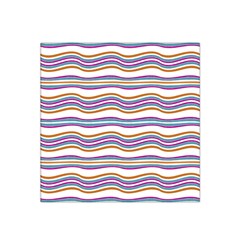 Colorful Wavy Stripes Pattern 7200 Satin Bandana Scarf by dflcprints