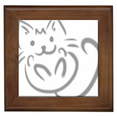 Cat Feline Cute Pet Animal Framed Tiles by Simbadda