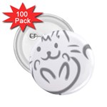 Cat Feline Cute Pet Animal 2.25  Buttons (100 pack)  Front