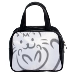 Cat Feline Cute Pet Animal Classic Handbags (2 Sides) by Simbadda