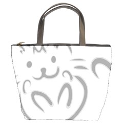 Cat Feline Cute Pet Animal Bucket Bags by Simbadda