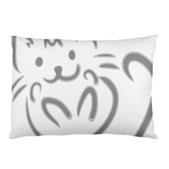 Cat Feline Cute Pet Animal Pillow Case by Simbadda