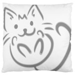 Cat Feline Cute Pet Animal Large Flano Cushion Case (One Side) Front