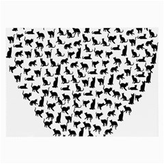 Heart Love Cats Kitten Kitty Large Glasses Cloth (2-side) by Simbadda