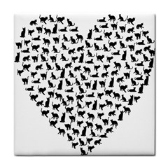 Heart Love Cats Kitten Kitty Face Towel by Simbadda