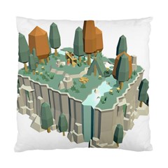 Camping Low Poly 3d Polygons Standard Cushion Case (one Side) by Simbadda