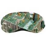 Camping Low Poly 3d Polygons Sleeping Masks Front