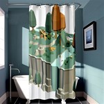 Camping Low Poly 3d Polygons Shower Curtain 36  x 72  (Stall)  Curtain(36 X72 ) - 33.26 x66.24  Curtain(36 X72 )