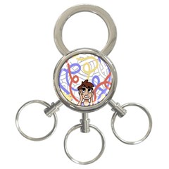 Unordered Chaos 3-Ring Key Chains