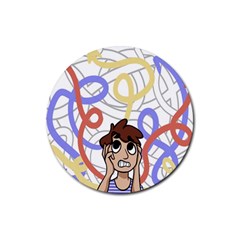 Unordered Chaos Rubber Coaster (Round) 