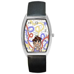 Unordered Chaos Barrel Style Metal Watch