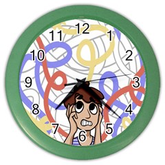 Unordered Chaos Color Wall Clocks