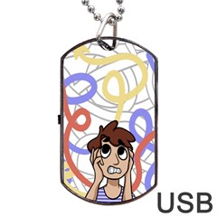 Unordered Chaos Dog Tag USB Flash (One Side)