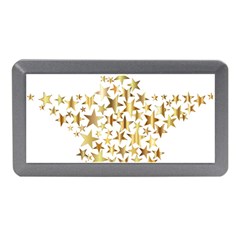 Star Fractal Gold Shiny Metallic Memory Card Reader (mini) by Simbadda