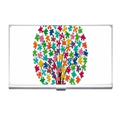 Tree Share Pieces Of The Puzzle Business Card Holders by Simbadda