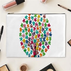 Tree Share Pieces Of The Puzzle Cosmetic Bag (xl) by Simbadda