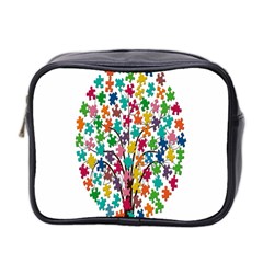 Tree Share Pieces Of The Puzzle Mini Toiletries Bag 2-side by Simbadda