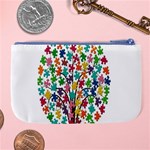 Tree Share Pieces Of The Puzzle Large Coin Purse Back