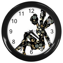 Fairy Fantasy Female Fictional Wall Clocks (black) by Simbadda