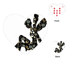 Fairy Fantasy Female Fictional Playing Cards (heart)  by Simbadda