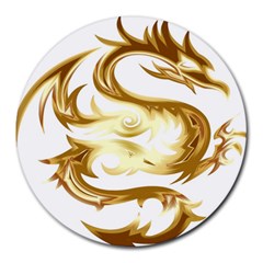 Dragon Animal Beast Creature Round Mousepads by Simbadda