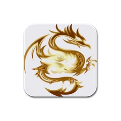 Dragon Animal Beast Creature Rubber Square Coaster (4 Pack)  by Simbadda