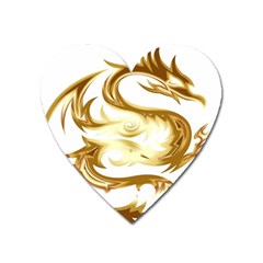 Dragon Animal Beast Creature Heart Magnet by Simbadda