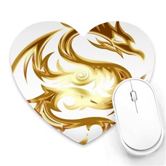 Dragon Animal Beast Creature Heart Mousepads