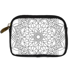 Floral Flower Mandala Decorative Digital Camera Cases by Simbadda