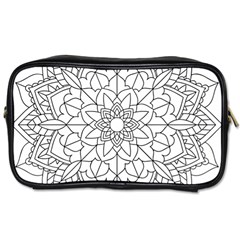 Floral Flower Mandala Decorative Toiletries Bags by Simbadda