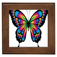 Abstract Animal Art Butterfly Framed Tiles by Simbadda