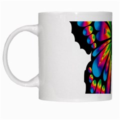 Abstract Animal Art Butterfly White Mugs by Simbadda