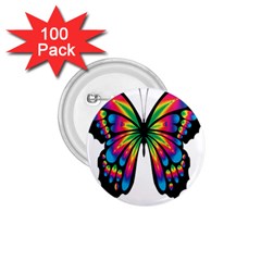 Abstract Animal Art Butterfly 1 75  Buttons (100 Pack)  by Simbadda