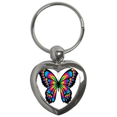 Abstract Animal Art Butterfly Key Chains (heart) 