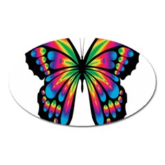 Abstract Animal Art Butterfly Oval Magnet by Simbadda