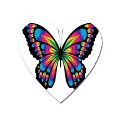 Abstract Animal Art Butterfly Heart Magnet by Simbadda