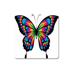 Abstract Animal Art Butterfly Square Magnet by Simbadda